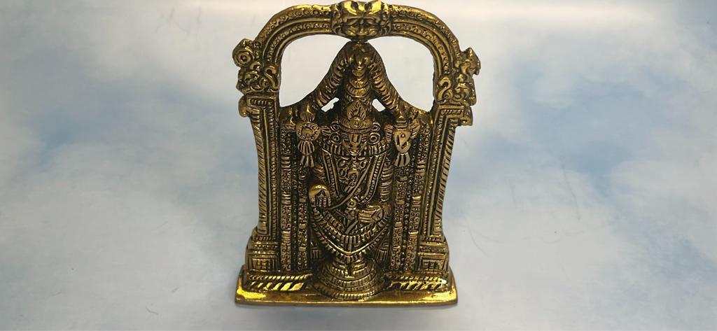 Brass Small Lord Tirupati balaji statue