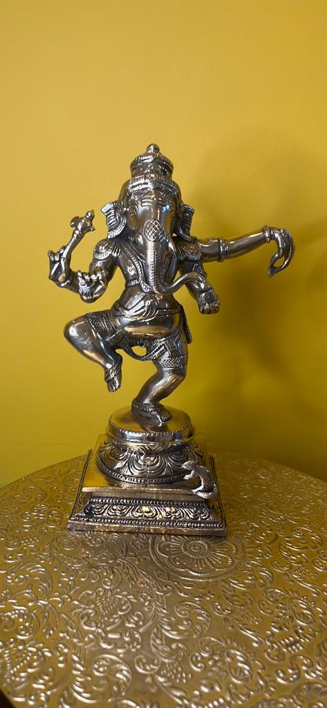 Brass Lord Ganesha dancing Pose- Sold Out ( DM to order)
