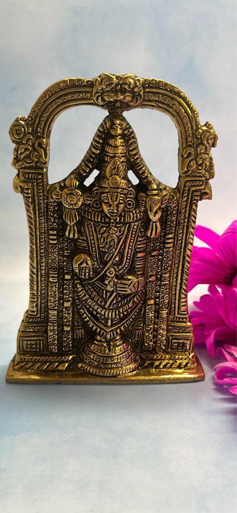 Brass Small Lord Tirupati balaji statue