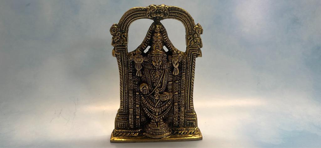 Brass Small Lord Tirupati balaji statue