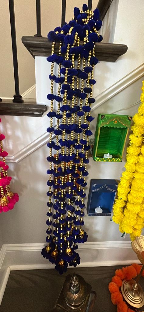 Pom Pom Danglers ( Artificial Flower strings)