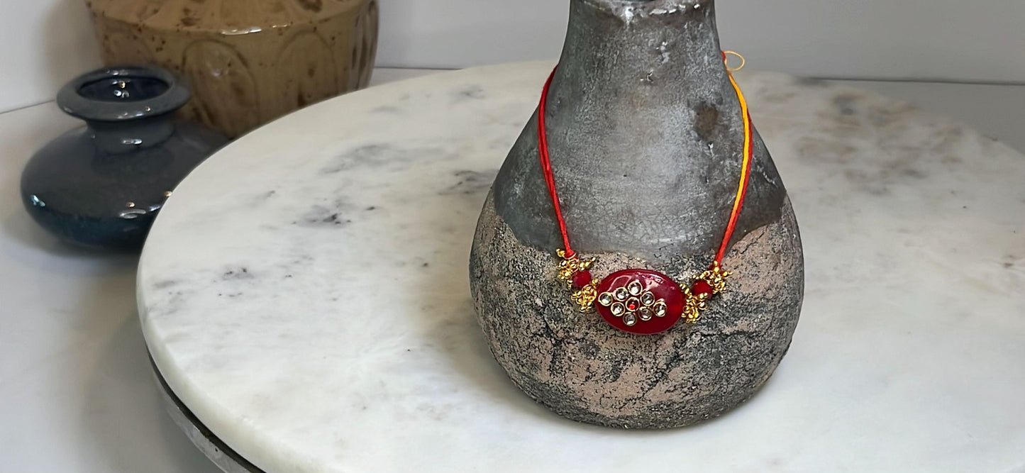 Red Stone Rakhi RK05