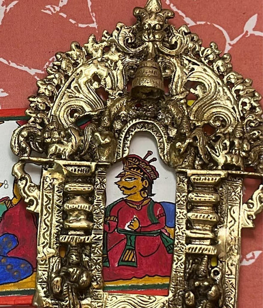 HANDCRAFTED BRASS PRABHAVALI - ETHNIC WALL DECOR