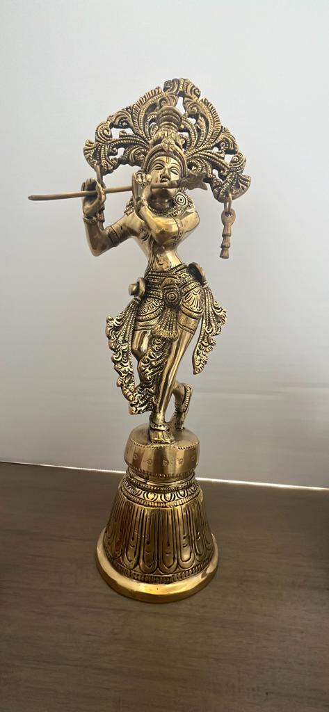 Elegant Statue of Lord Krishna playing flute