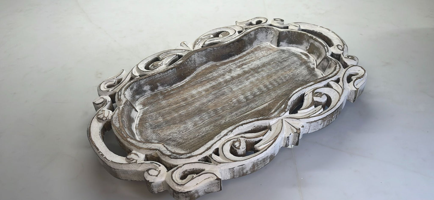 Wooden Hand-Carved  tray