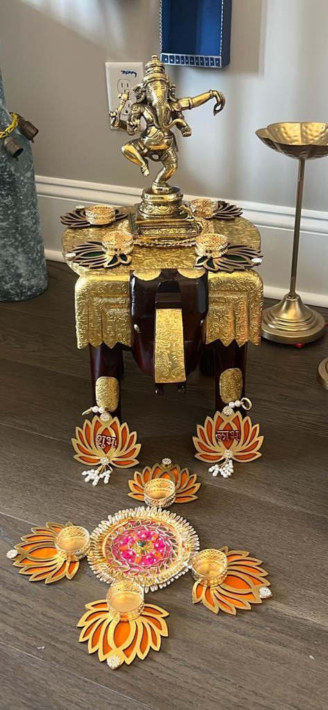 6 piece Diwali tealight set